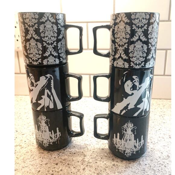 Romantic Rock Collection 2003 RAAM 6 oz Mugs Set of 6 Collectible Cups - Picture 8 of 10